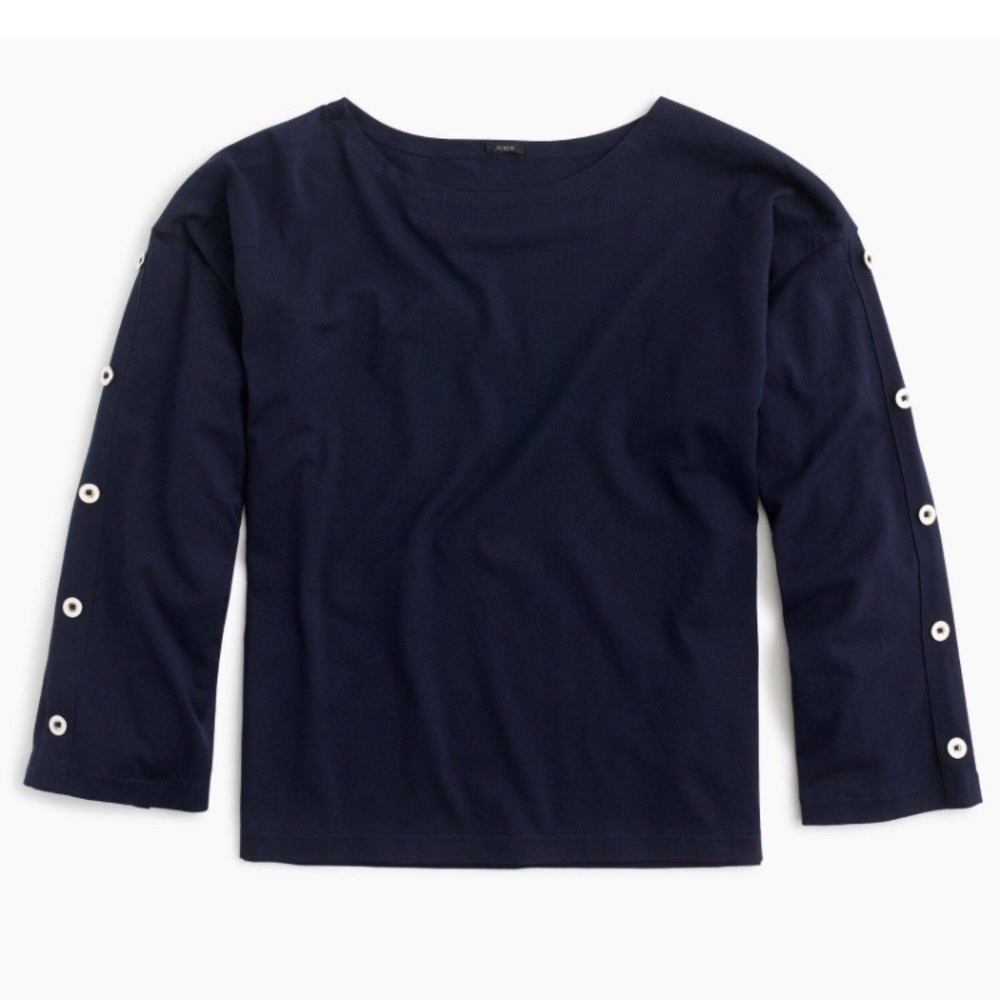 🍃SALE🍃J. Crew navy blouse with buttons